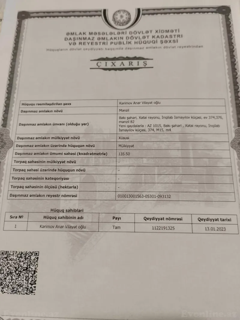 Satılır 4 otaqlı Mənzil Yeni tikili 135.5 m² Köhnə Günəşli - şəkil 2