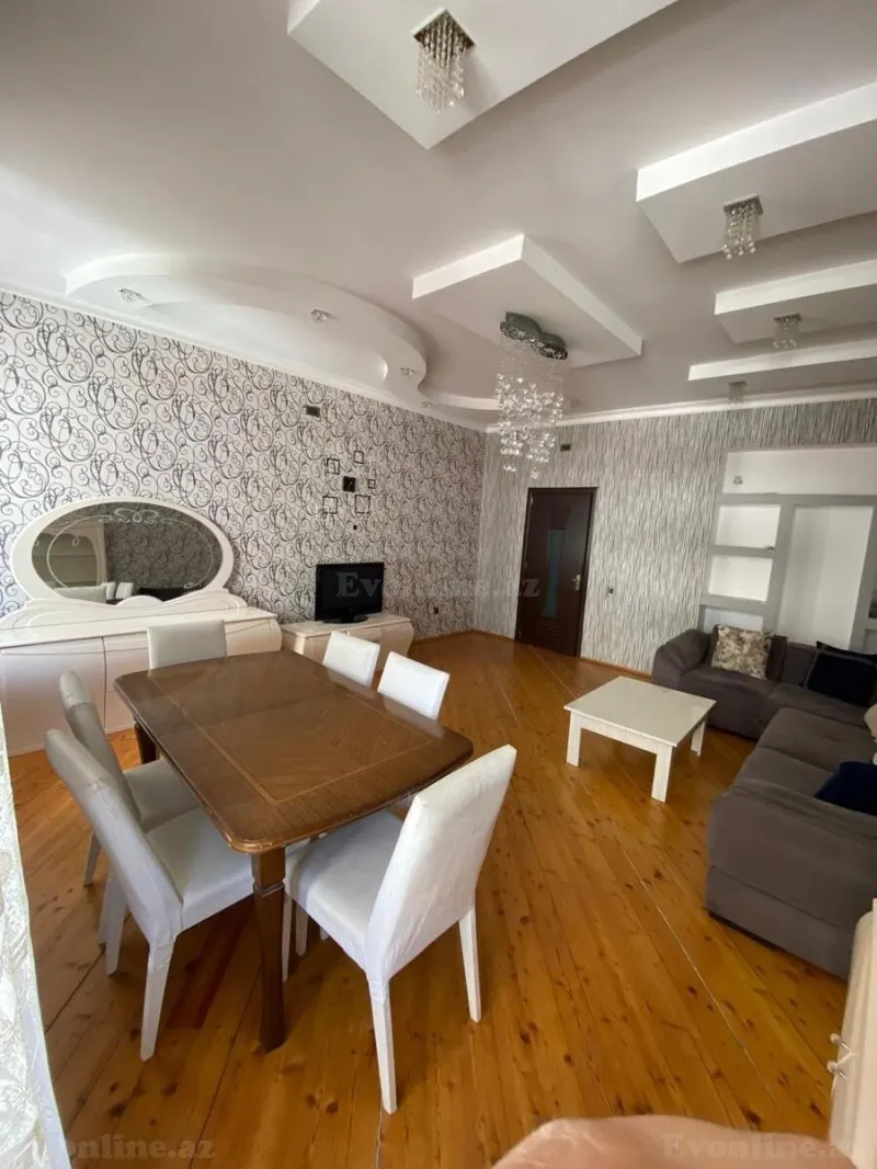 Kirayə verilir 3 otaqlı Mənzil Yeni tikili 90 m² Həzi Aslanov m. - şəkil 2