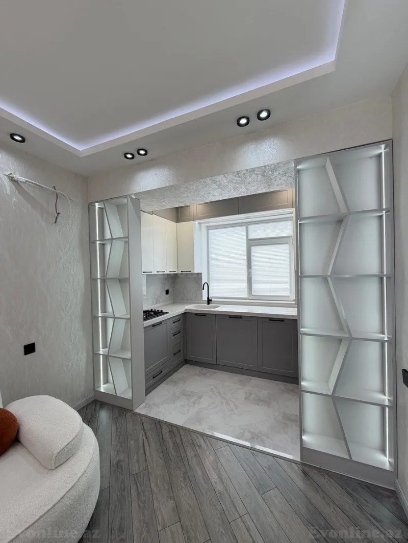 Satılır 3 otaqlı Mənzil Yeni tikili 80 m² Həzi Aslanov m. - şəkil 2