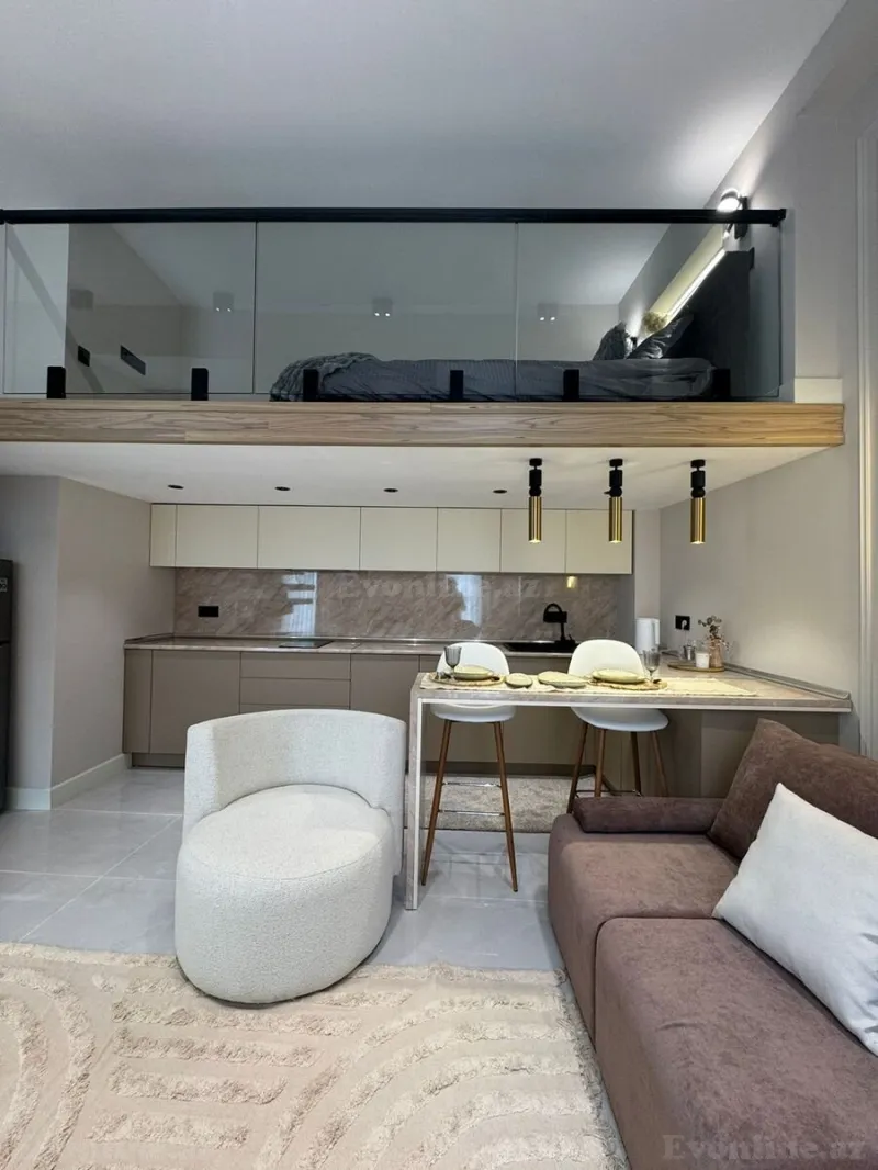 Kirayə verilir 1 otaqlı Mənzil Yeni tikili 55 m² Xətai r. - şəkil 8