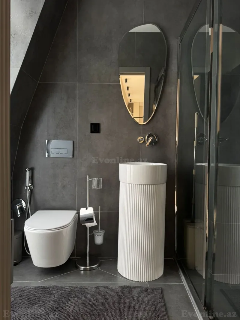 Kirayə verilir 1 otaqlı Mənzil Yeni tikili 55 m² Xətai r. - şəkil 15