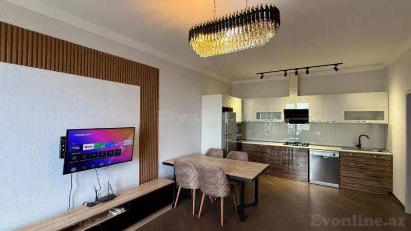 Kirayə verilir 3 otaqlı Mənzil Yeni tikili 110 m² Nəsimi r. - şəkil 2