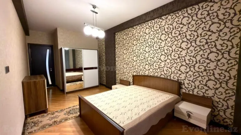 Kirayə verilir 3 otaqlı Mənzil Yeni tikili 145 m² Nəsimi r. - şəkil 6