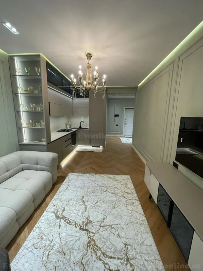 Kirayə verilir 2 otaqlı Mənzil Yeni tikili 70 m² Nəsimi r. - şəkil 2