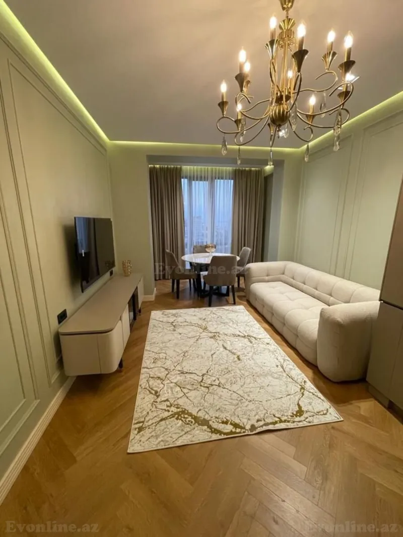 Kirayə verilir 2 otaqlı Mənzil Yeni tikili 70 m² Nəsimi r. - şəkil 3
