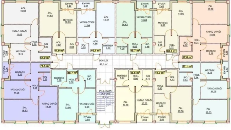 Satılır 2 otaqlı Mənzil Yeni tikili 48 m² Xırdalan - şəkil 6