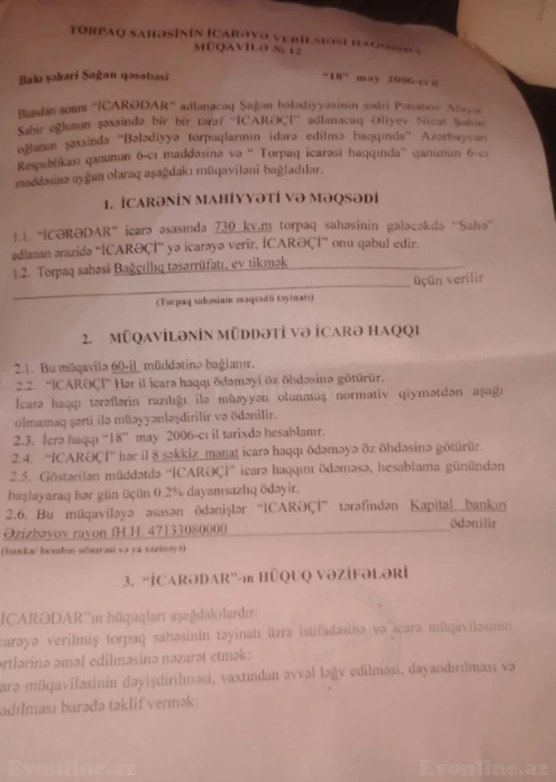 Satılır Torpaq 5 sot Şağan - şəkil 3