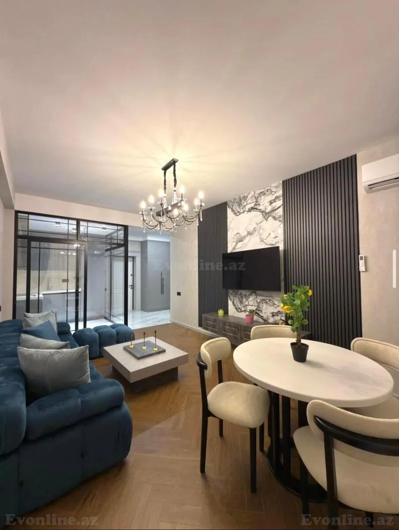 Kirayə verilir 2 otaqlı Mənzil Yeni tikili 80 m² Nəsimi r. - şəkil 2