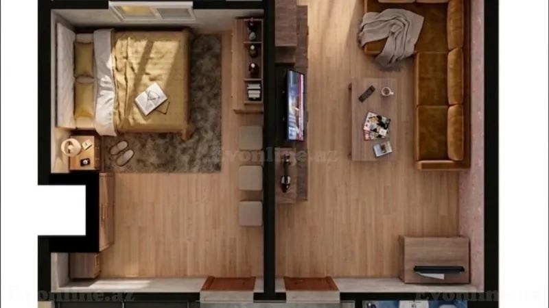 Satılır 2 otaqlı Mənzil Yeni tikili 53 m² Binəqədi r. - şəkil 9