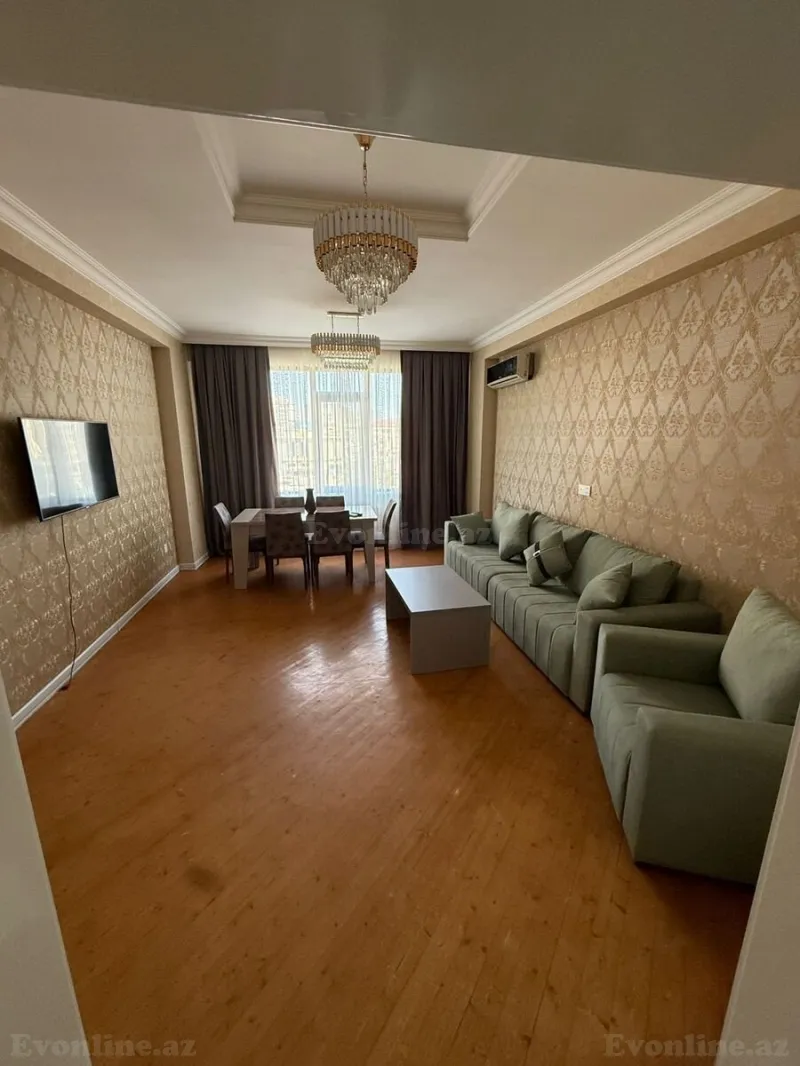 Kirayə verilir 2 otaqlı Mənzil Yeni tikili 70 m² Xətai m. - şəkil 2