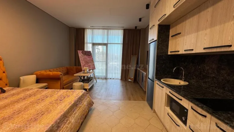Kirayə verilir 1 otaqlı Mənzil Yeni tikili 45 m² Sabunçu r. - şəkil 3