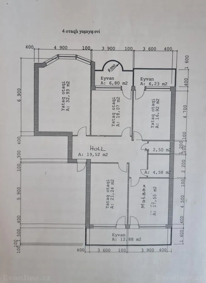 Satılır 4 otaqlı Mənzil Yeni tikili 140 m² Nərimanov r. - şəkil 11