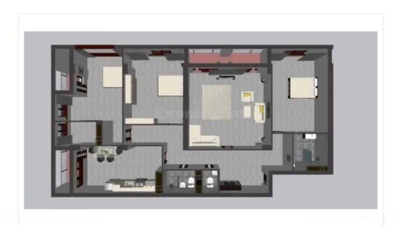 Satılır 4 otaqlı Mənzil Yeni tikili 234.7 m² 28 May m. - şəkil 2