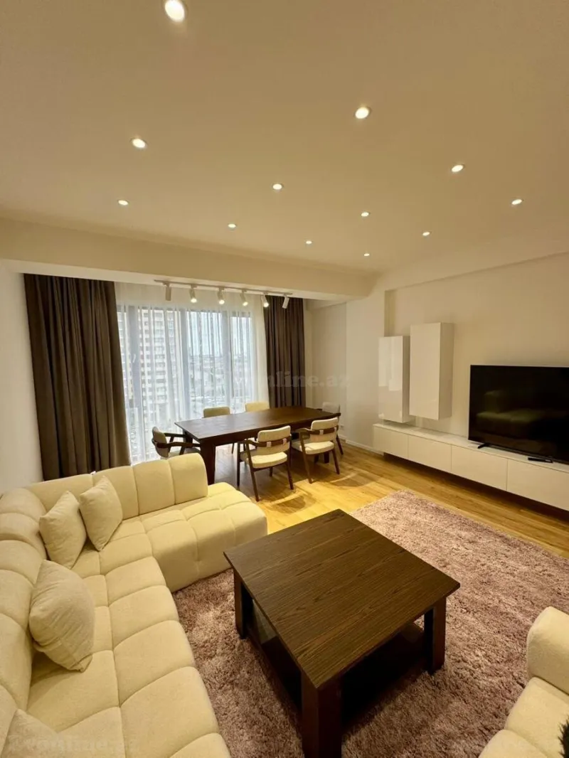 Kirayə verilir 2 otaqlı Mənzil Yeni tikili 110 m² Koroğlu m. - şəkil 2