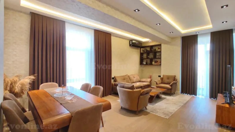 Satılır 3 otaqlı Mənzil Yeni tikili 130 m² Qara Qarayev m. - şəkil 2