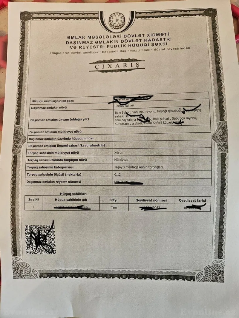 Satılır Torpaq 12 sot Kürdəxanı - şəkil 3