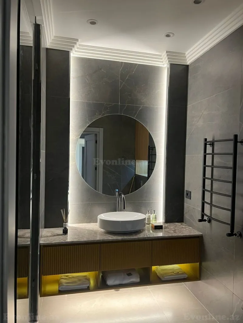 Kirayə verilir 2 otaqlı Mənzil Yeni tikili 130 m² Nəsimi r. - şəkil 10