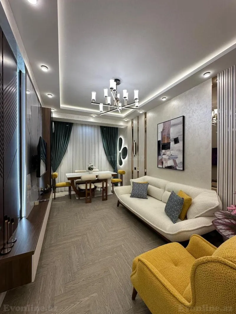 Satılır 2 otaqlı Mənzil Yeni tikili 55 m² Nəsimi r. - şəkil 2