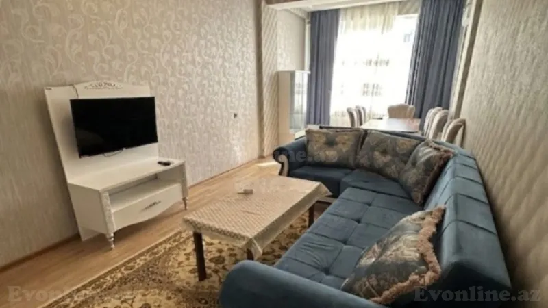 Kirayə verilir 2 otaqlı Mənzil Yeni tikili 80 m² Nərimanov r. - şəkil 2