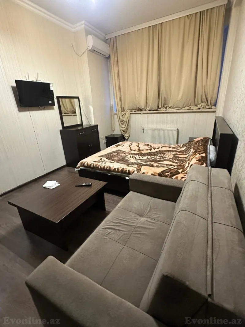 Kirayə verilir 1 otaqlı Mənzil Yeni tikili 40 m² Yasamal - şəkil 3