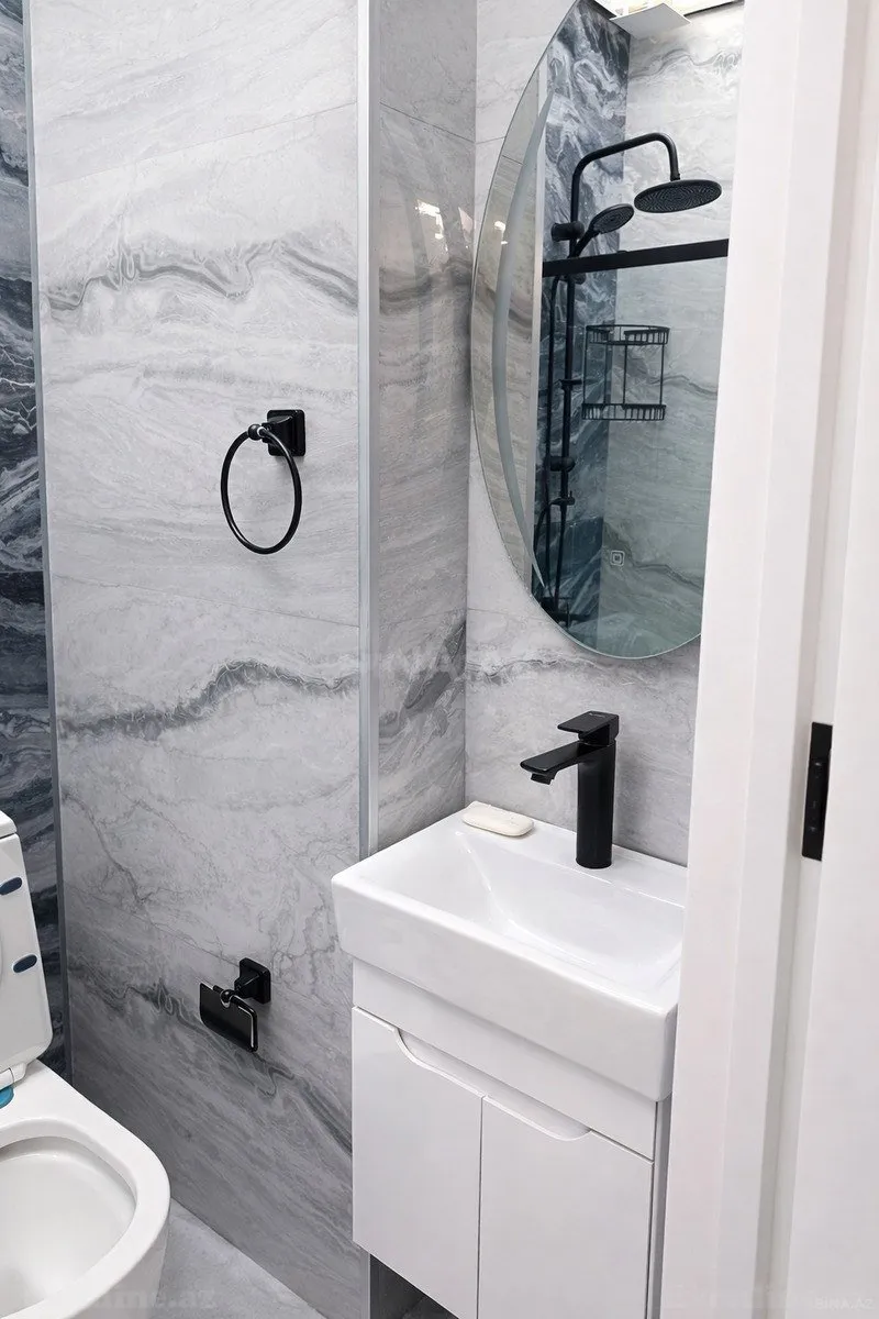 Satılır 2 otaqlı Mənzil Yeni tikili 40 m² Qara Qarayev m. - şəkil 6