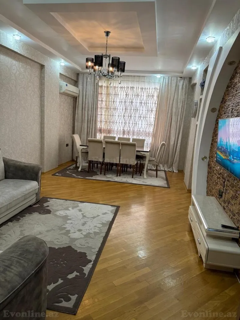 Kirayə verilir 3 otaqlı Mənzil Yeni tikili 95 m² Həzi Aslanov m. - şəkil 2