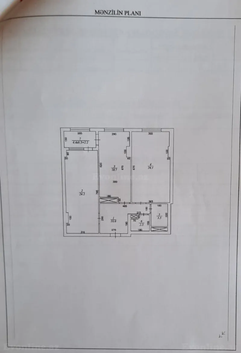 Satılır 2 otaqlı Mənzil Yeni tikili 98.9 m² Nəsimi r. - şəkil 3