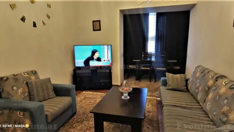 Kirayə verilir 2 otaqlı Mənzil Köhnə tikili 80 m² Nəsimi r. - şəkil 3