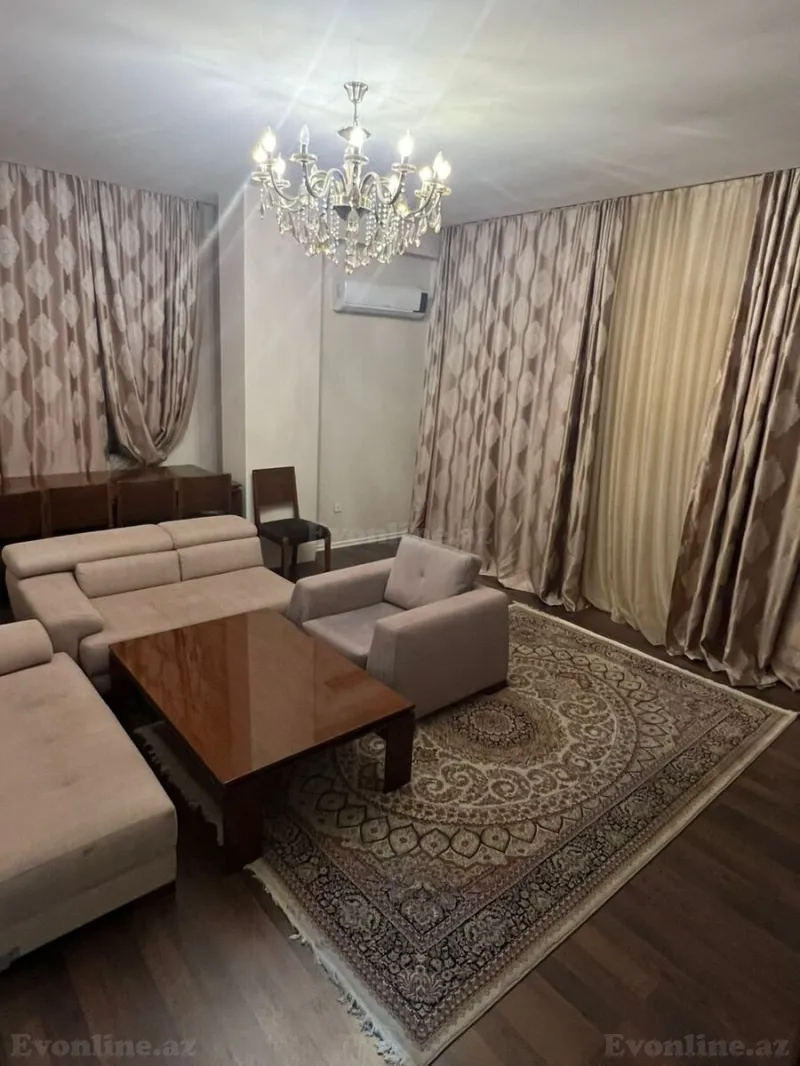 Kirayə verilir 3 otaqlı Mənzil Yeni tikili 135 m² Nəsimi r. - şəkil 6