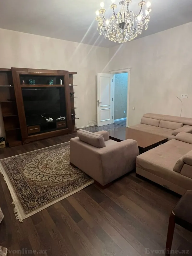 Kirayə verilir 3 otaqlı Mənzil Yeni tikili 135 m² Nəsimi r. - şəkil 8