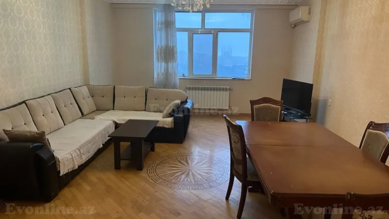 Kirayə verilir 3 otaqlı Mənzil Yeni tikili 130 m² Nəsimi m.