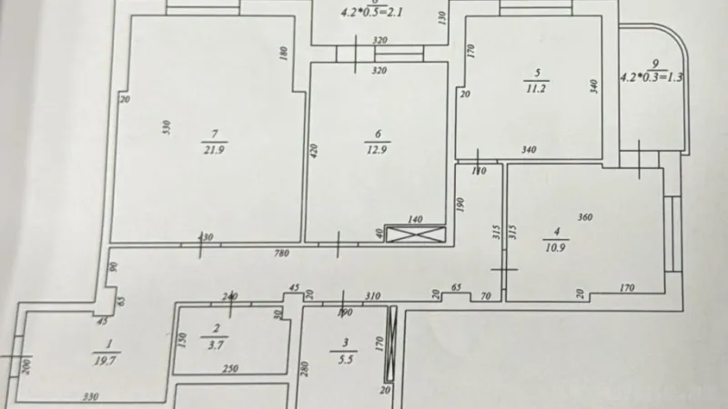 Satılır 3 otaqlı Mənzil Yeni tikili 115 m² Həzi Aslanov m. - şəkil 12