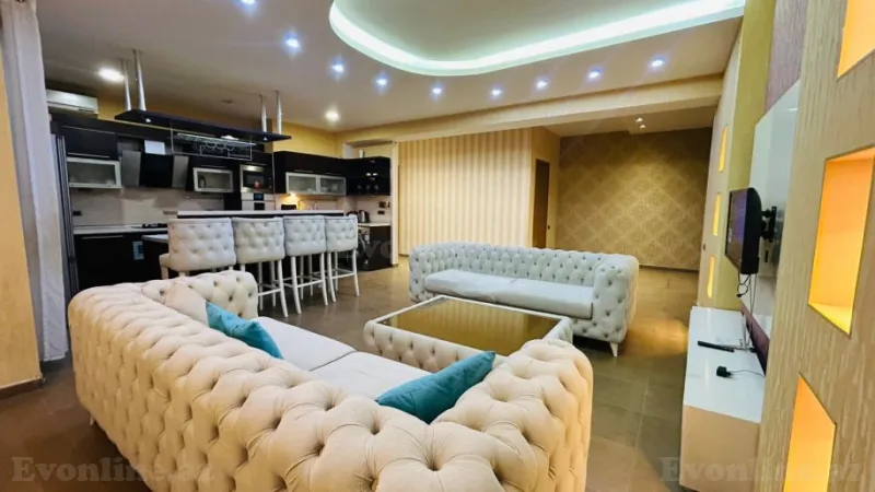 Kirayə verilir 3 otaqlı Mənzil Yeni tikili 140 m² Nərimanov r. - şəkil 2