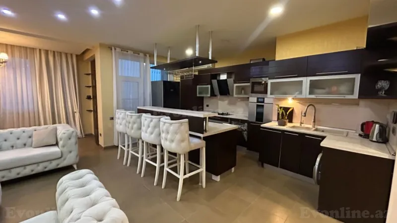 Kirayə verilir 3 otaqlı Mənzil Yeni tikili 140 m² Nərimanov r. - şəkil 15