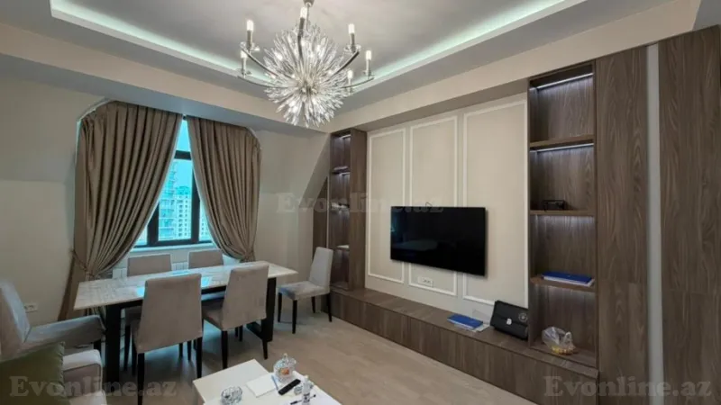 Satılır 3 otaqlı Mənzil Yeni tikili 128 m² Nəsimi r. - şəkil 2