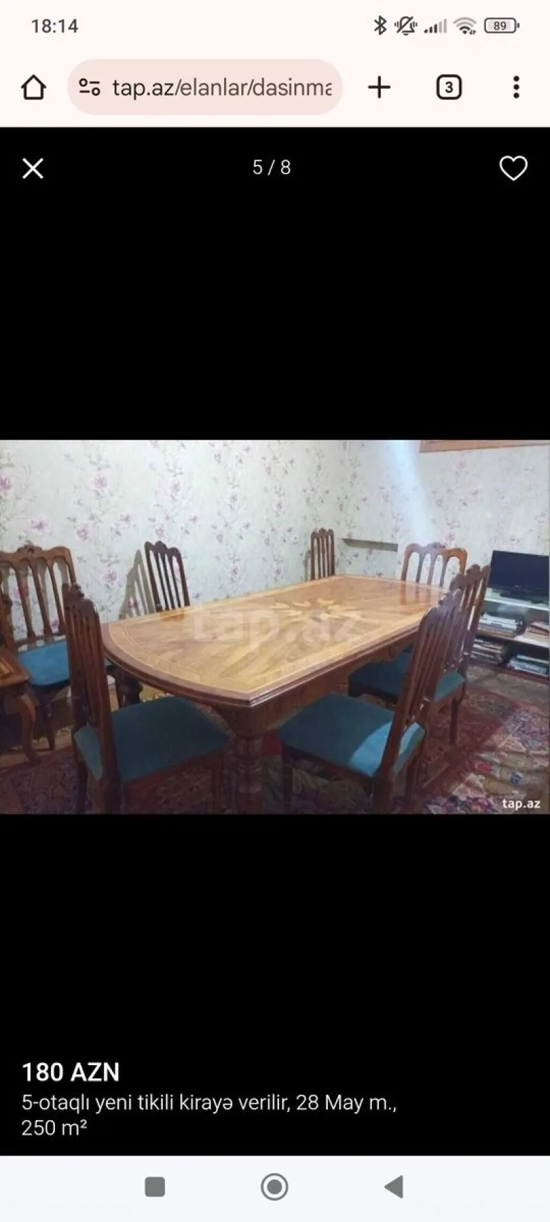 Satılır 7 otaqlı Mənzil Köhnə tikili 250 m² 28 May m. - şəkil 12