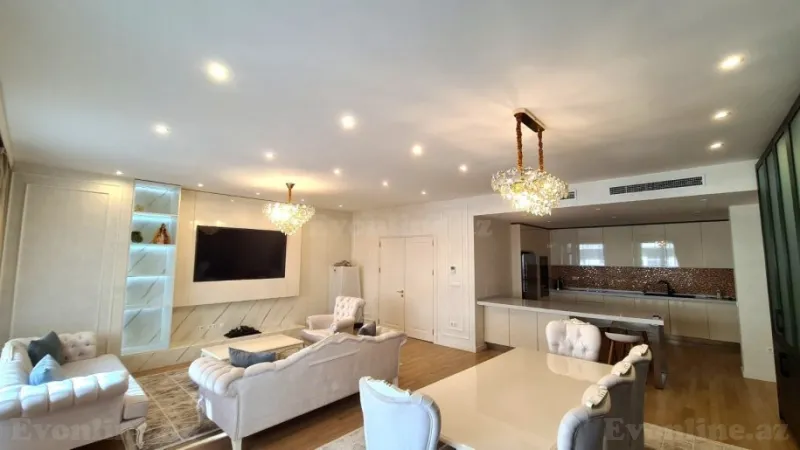 Kirayə verilir 3 otaqlı Mənzil Yeni tikili 189 m² Nəsimi r. - şəkil 3