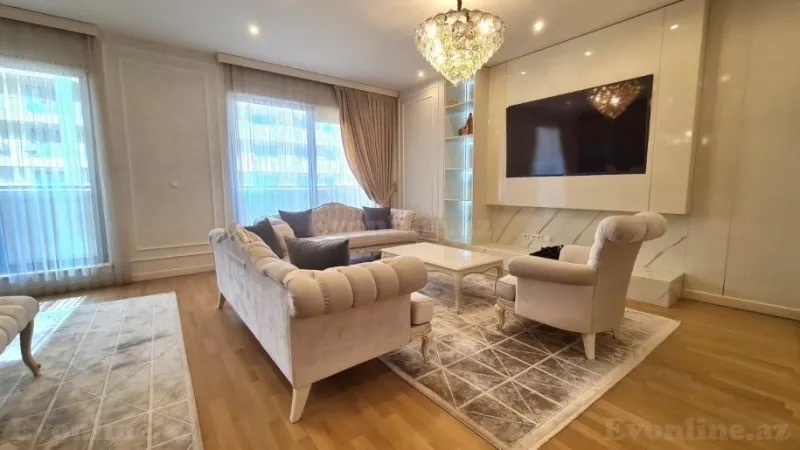 Kirayə verilir 3 otaqlı Mənzil Yeni tikili 189 m² Nəsimi r. - şəkil 5