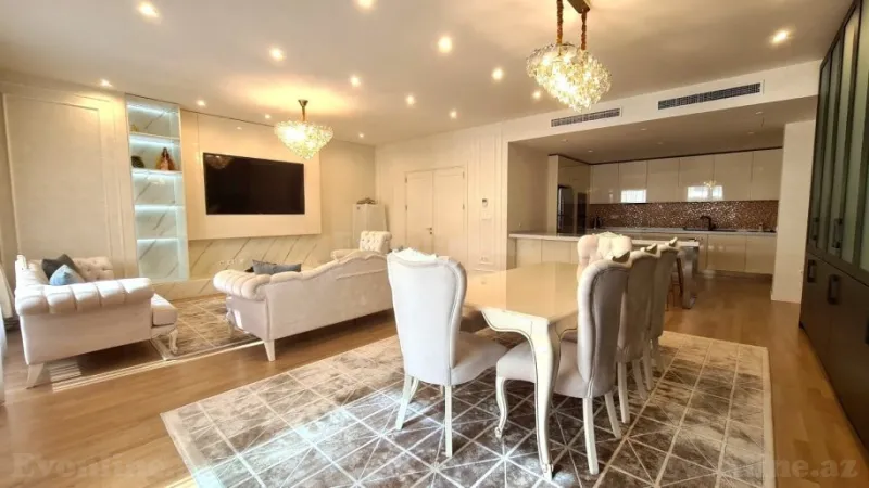 Kirayə verilir 3 otaqlı Mənzil Yeni tikili 189 m² Nəsimi r. - şəkil 7