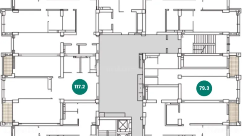 Satılır 2 otaqlı Mənzil Yeni tikili 71.5 m² Koroğlu m. - şəkil 3
