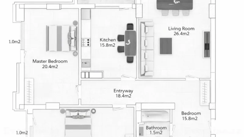 Satılır 3 otaqlı Mənzil Yeni tikili 118 m² Nizami m. - şəkil 5