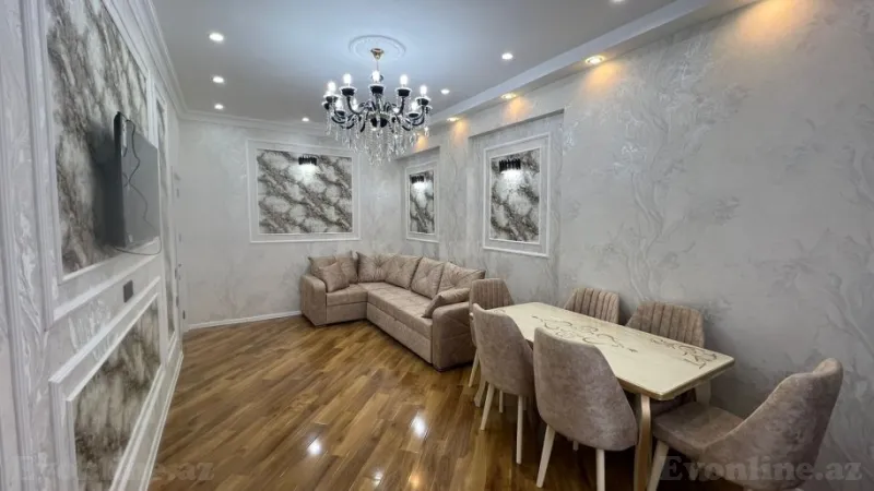 Satılır 3 otaqlı Mənzil Yeni tikili 75 m² İnşaatçılar m. - şəkil 2