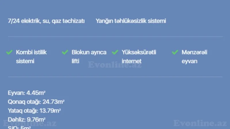 Satılır 2 otaqlı Mənzil Yeni tikili 57.7 m² Abşeron r. - şəkil 2