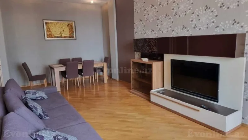 Kirayə verilir 2 otaqlı Mənzil Yeni tikili 105 m² Nəsimi r. - şəkil 2