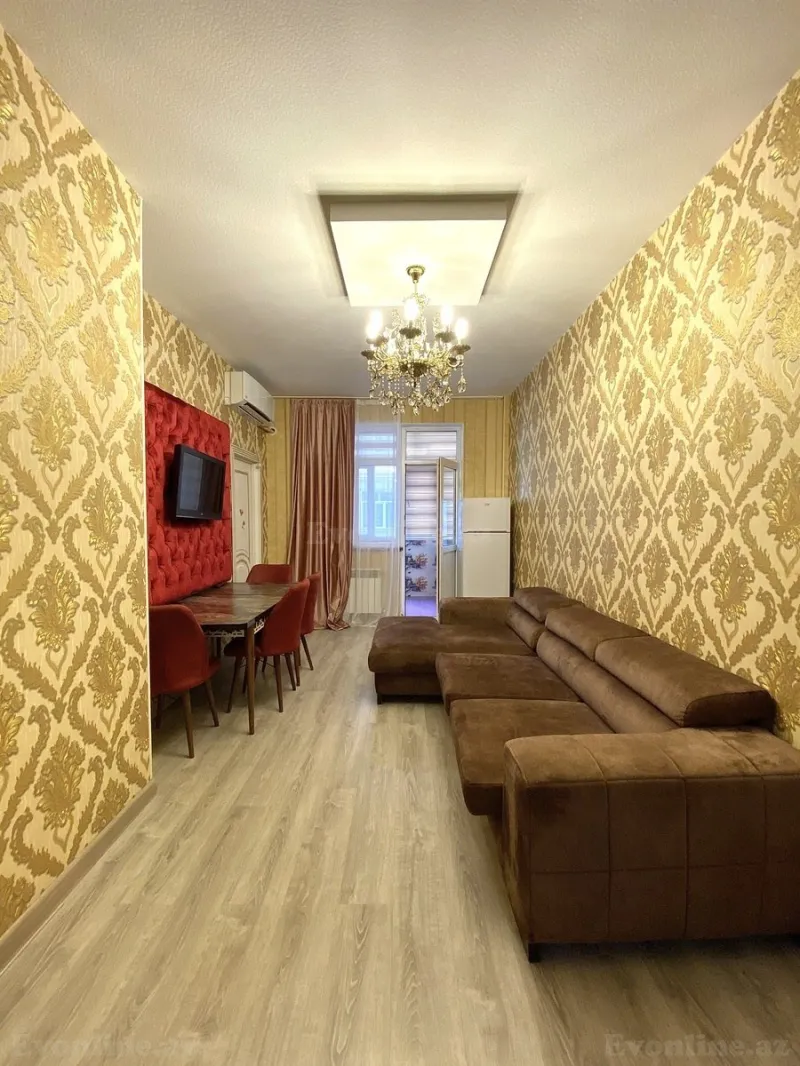 Kirayə verilir 3 otaqlı Mənzil Yeni tikili 80 m² Nəsimi m.