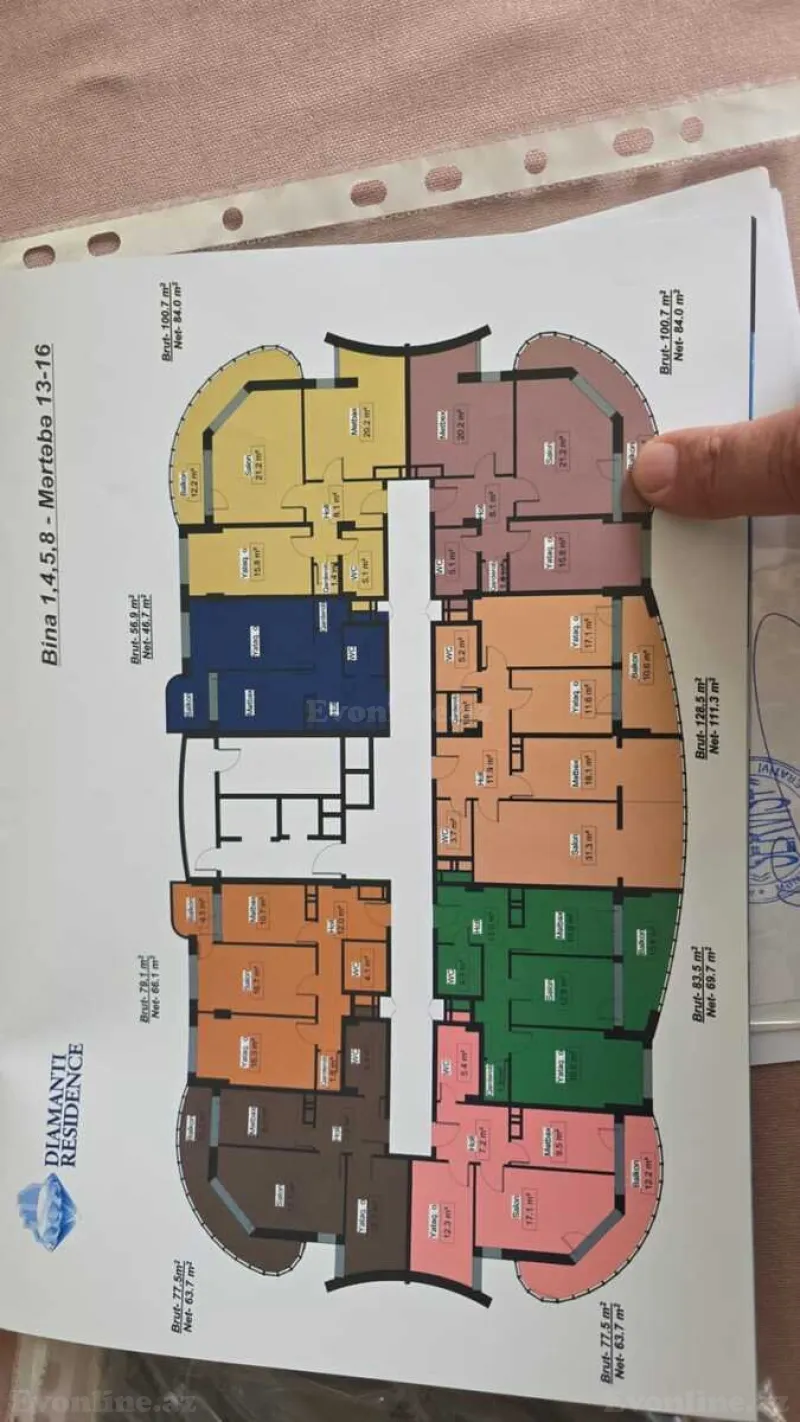 Satılır 2 otaqlı Mənzil Yeni tikili 100.5 m² Lökbatan - şəkil 4