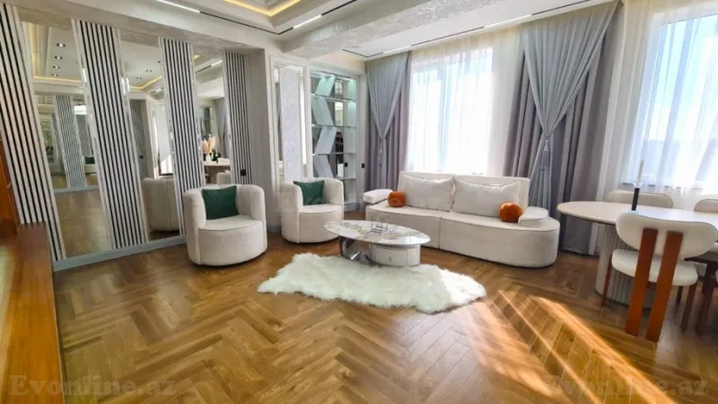 Satılır 4 otaqlı Mənzil Yeni tikili 186 m² Qara Qarayev m. - şəkil 2