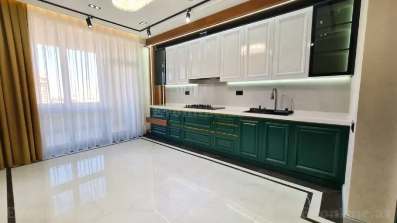 Satılır 4 otaqlı Mənzil Yeni tikili 186 m² Qara Qarayev m. - şəkil 6