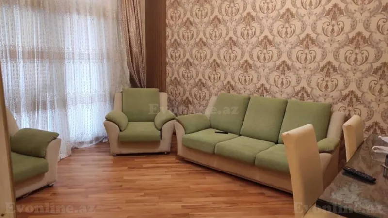 Kirayə verilir 2 otaqlı Mənzil Yeni tikili 75 m² Nərimanov r. - şəkil 2