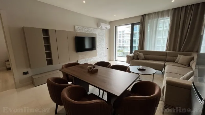 Kirayə verilir 2 otaqlı Mənzil Yeni tikili 100 m² Sabunçu r. - şəkil 4